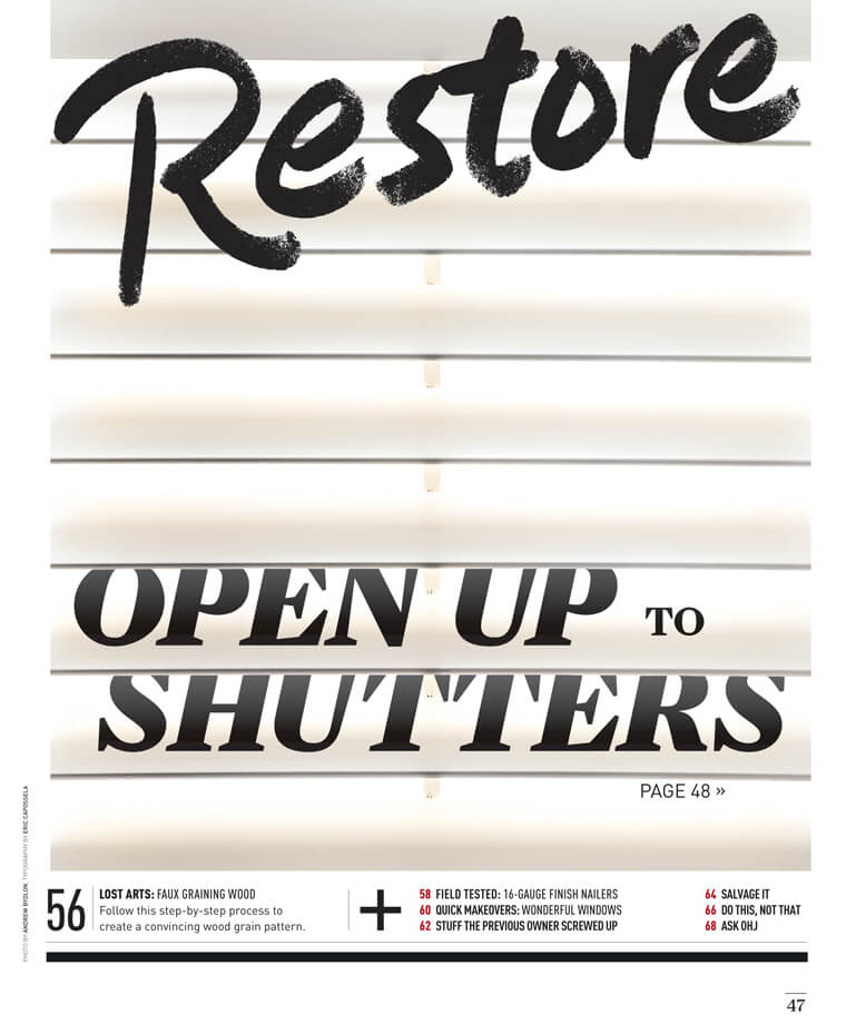 Open Up to Shutters by Megan Hillman