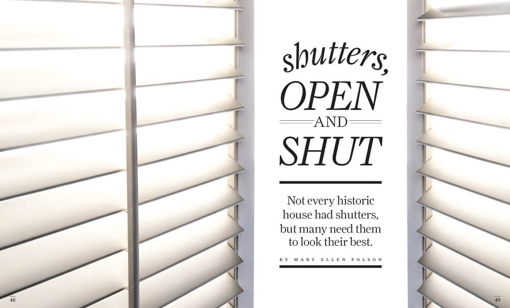 Shutters: Open and Shut by Megan Hillman