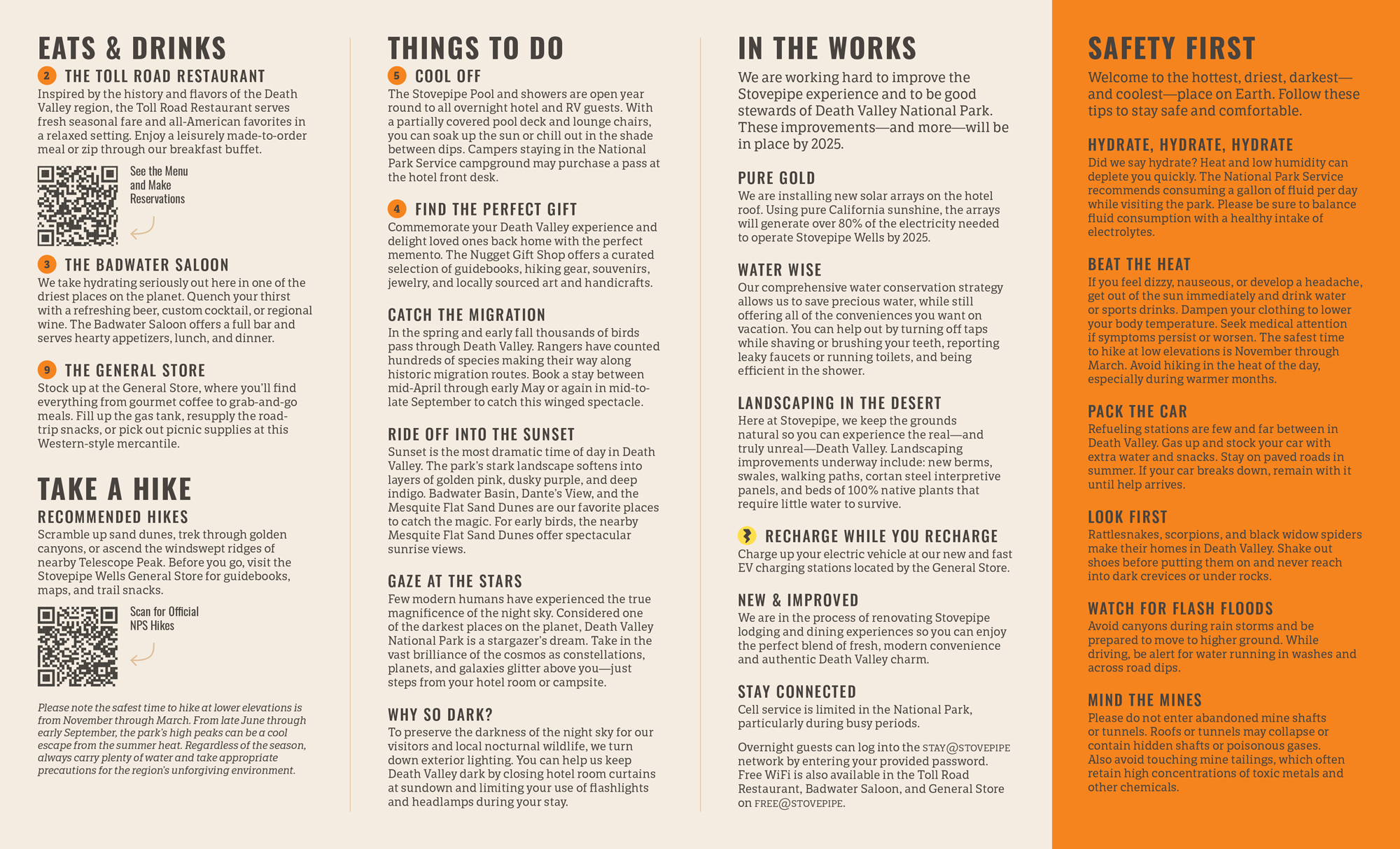 Stovepipe Wells Brochure by Megan Hillman Donovan