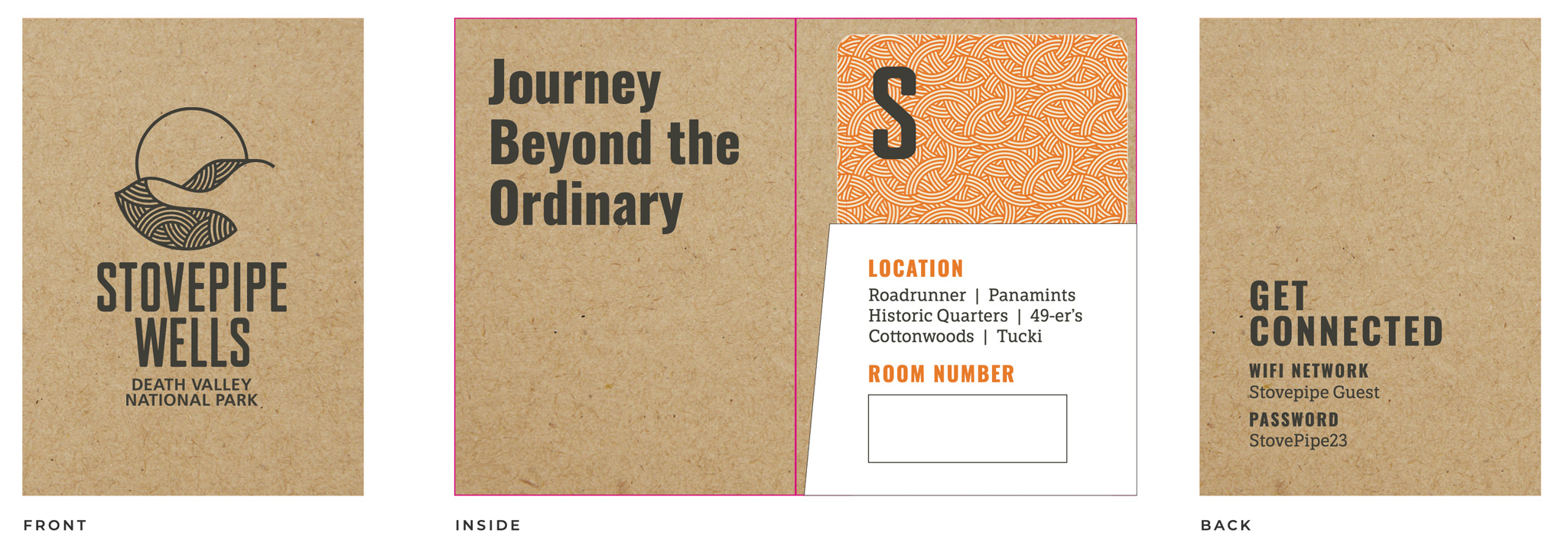Stovepipe Wells Room Key Card by Megan Hillman Donovan