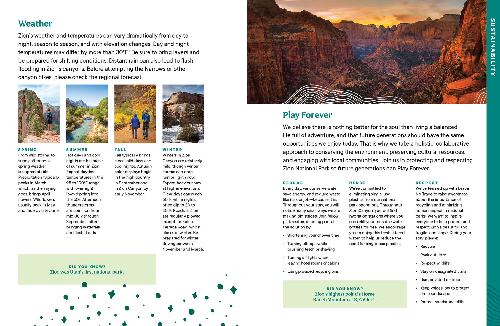 Zion National Park Lodge Room Guide by Megan Hillman Donovan