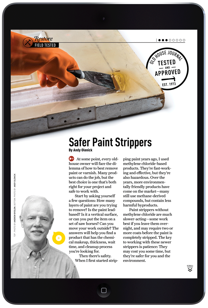Safer Paint Strippers by Megan Hillman