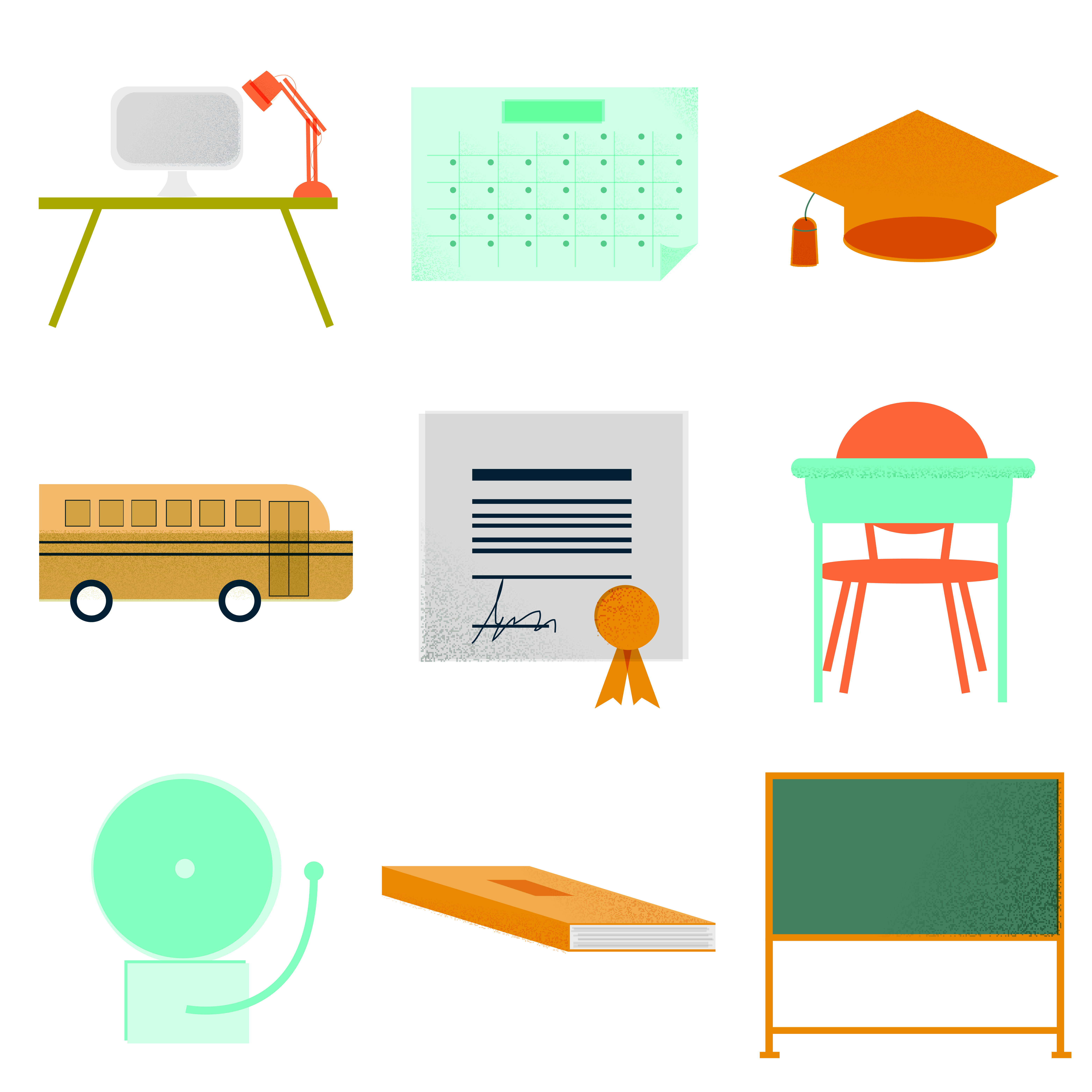 School Icons by Megan Donovan