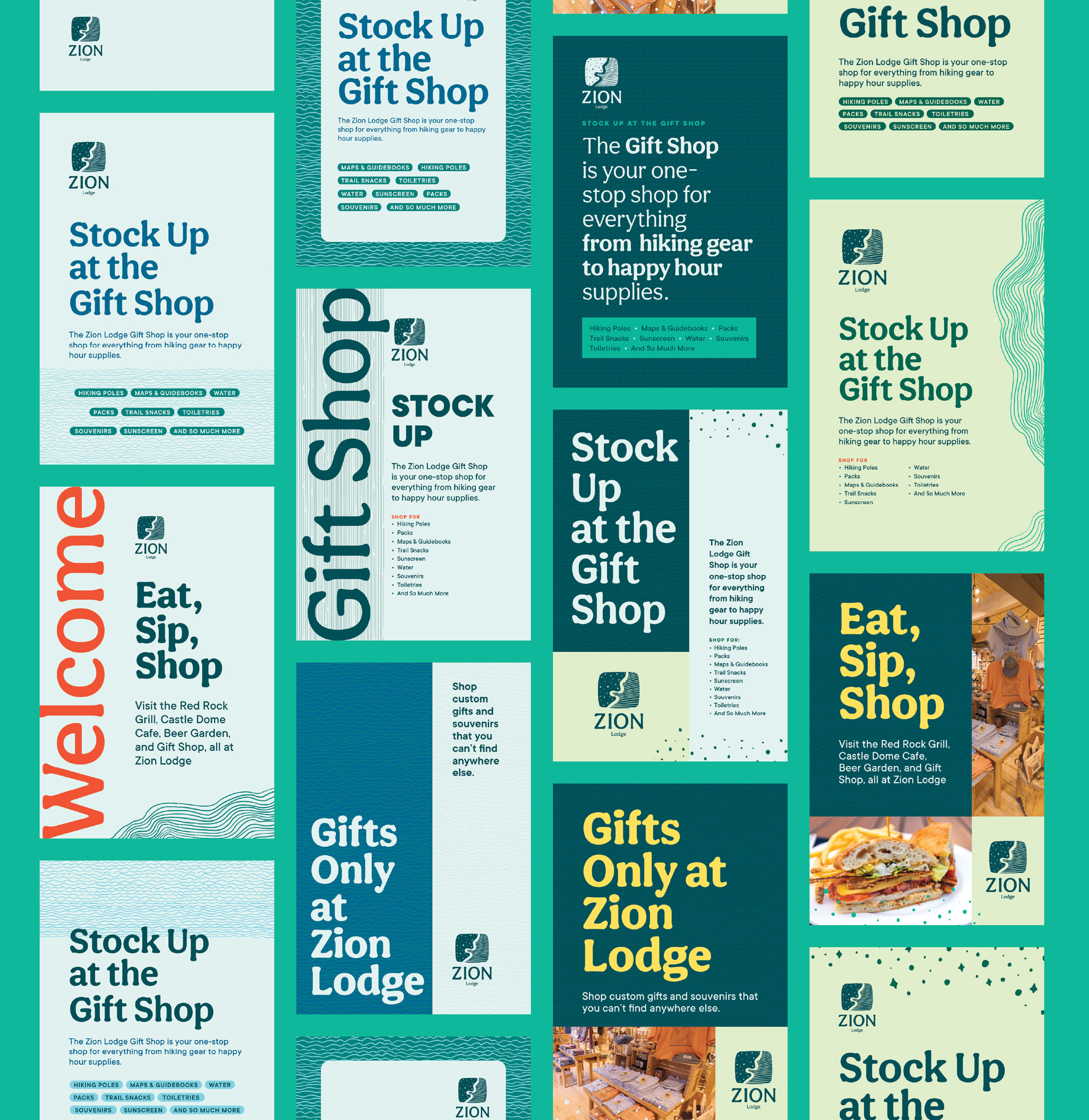 Zion National Park Lodge Signage Templates by Megan Hillman Donovan