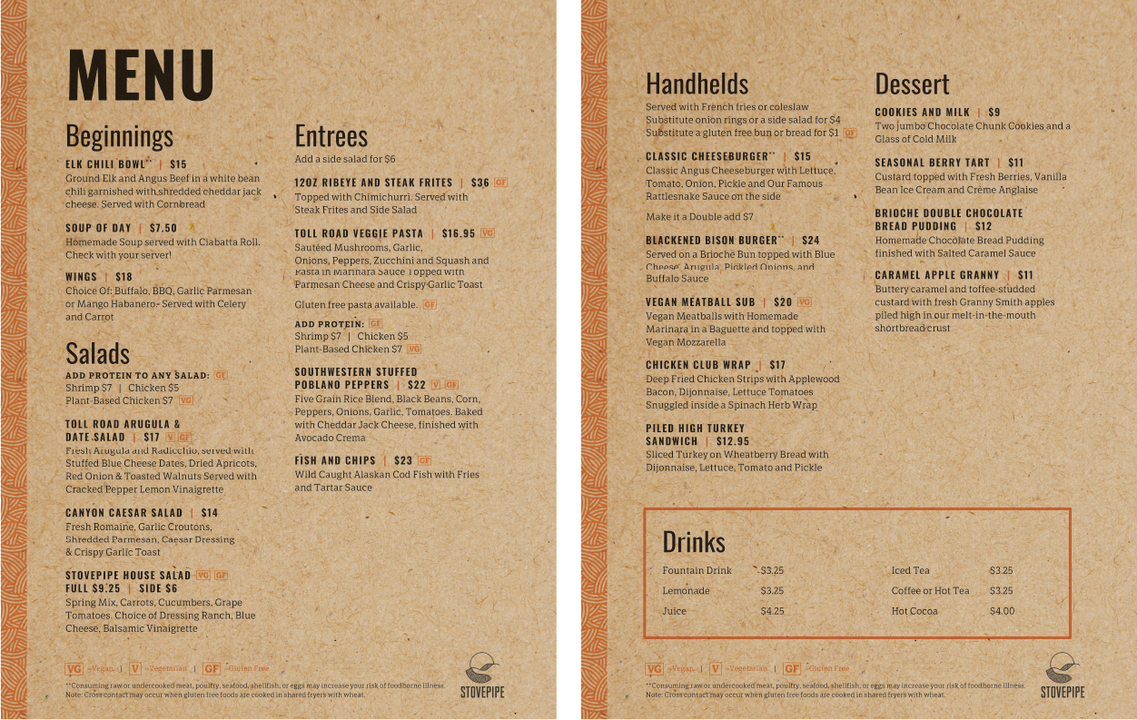 Stovepipe Wells Menu by Megan Hillman Donovan
